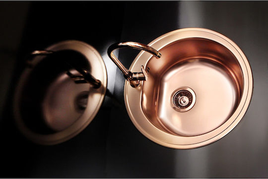 Alveus Drop-In Küchenspüle Inox M51xB51cm Rosa