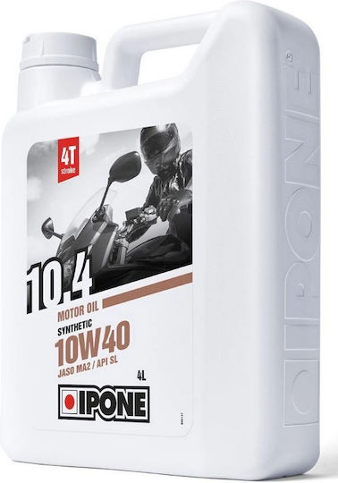 Ipone 10.4 Semi-synthetic Motorcycle Oil for Four-Stroke Engines 10W-40 4lt