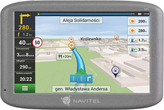 Navitel Συσκευή Πλοήγησης GPS με Οθόνη 5" Bluetooth / USB & Card Slot