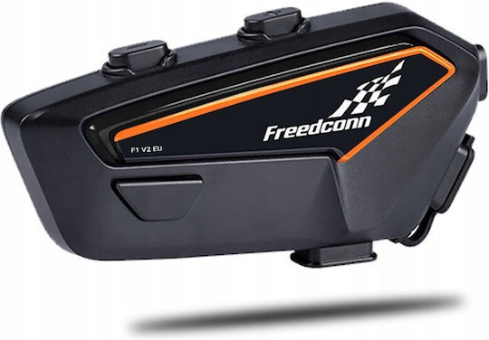 FreedConn F1 V2 EU Μονή Ενδοεπικοινωνία για Κράνος Μηχανής με Bluetooth