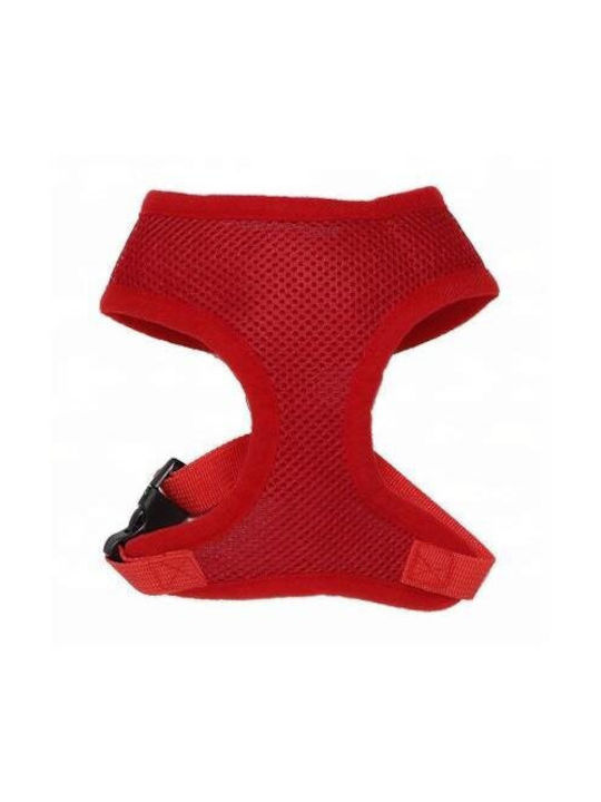 Harness Dog Red Mesh Polyester M Neck Circumference 36cm/chest Circumference 44-57cm