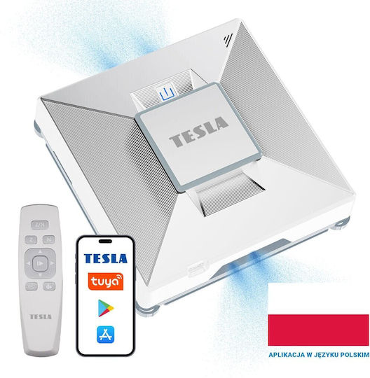 Tesla Window Vacuum Cleaner Robot Battery White