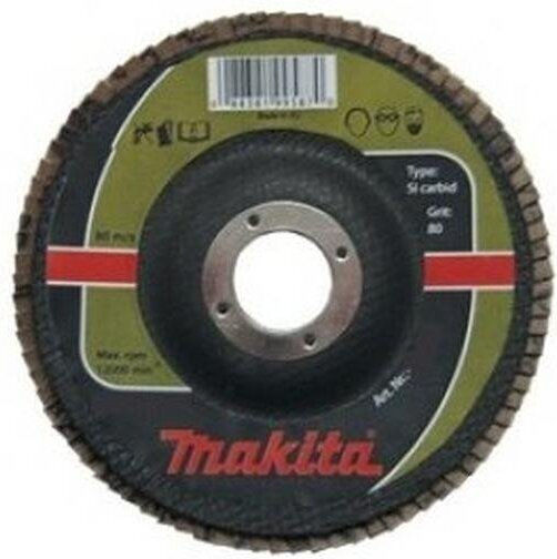 Makita Makita Flap Disc Si Carbide 125x22.23mm P 60 Stone Ceramic Plastics