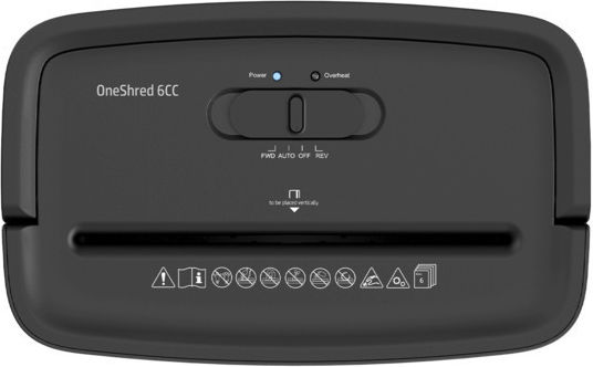 HP Shredder Oneshred Cross Cut 6 Sheets with 14l Bin