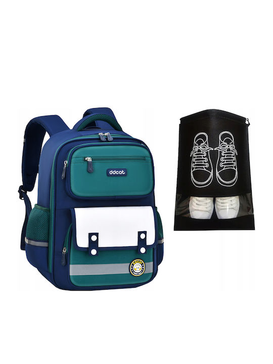 Schulranzen Rucksack Blau mit Flaschenhalter 30 Liter