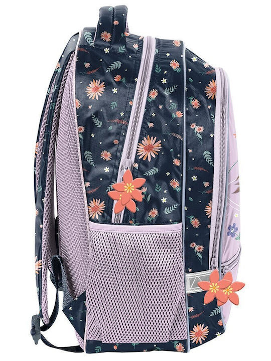 Schulranzen Rucksack Schwarz mit Flaschenhalter