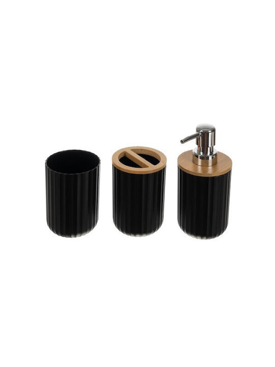 Set Accesorii Baie Plastic Negru