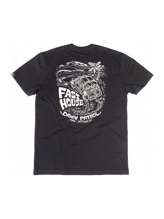 Herrenblusen Kurzarm T-Shirt Schwarz