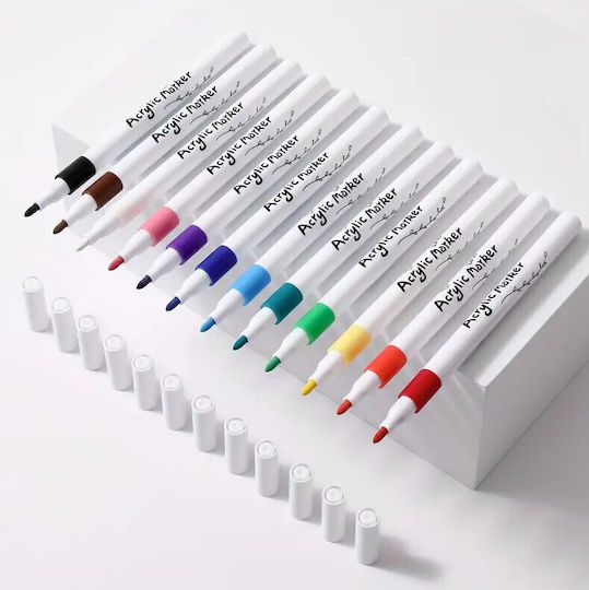 Acryl Marker Multicolor 4mm Set 12 Stück