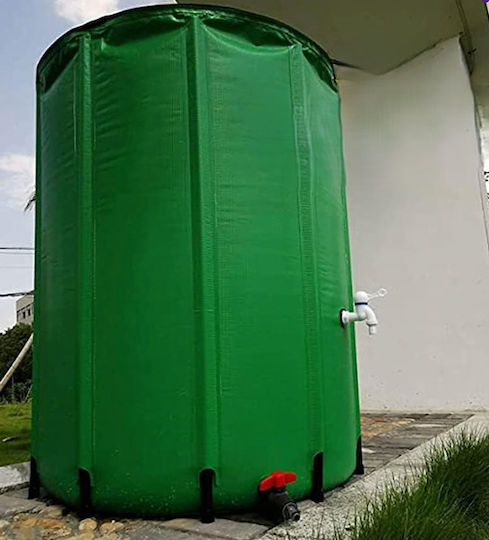 Rezervor Plastic de Apă / Combustibil Cilindric Vertical 100l Verde