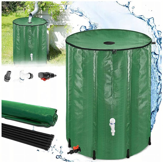 Rezervor Plastic de Apă / Combustibil Cilindric Vertical 100l Verde