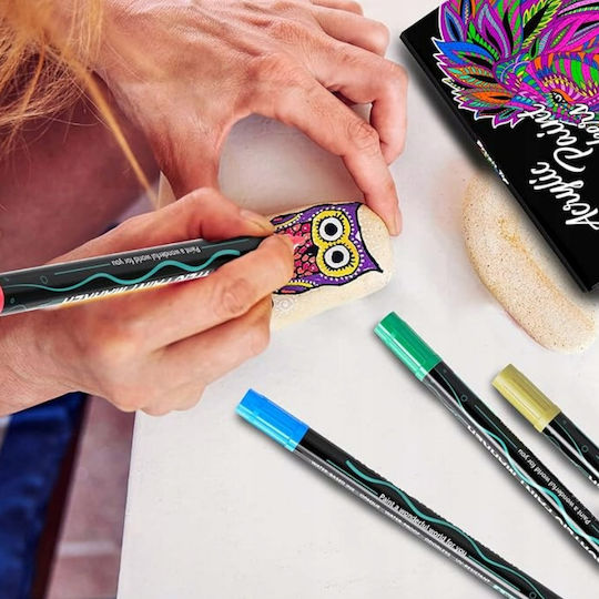 Acrylic Markers Multicolored 0.7mm Set 36 Pieces