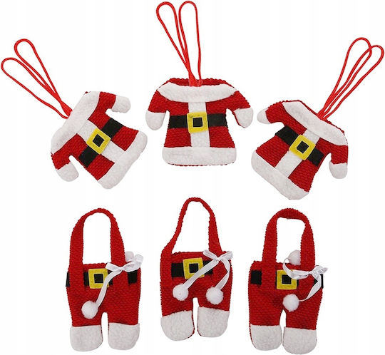 Set Christmas Case for Cutlery Santa Clauses 6 Pieces