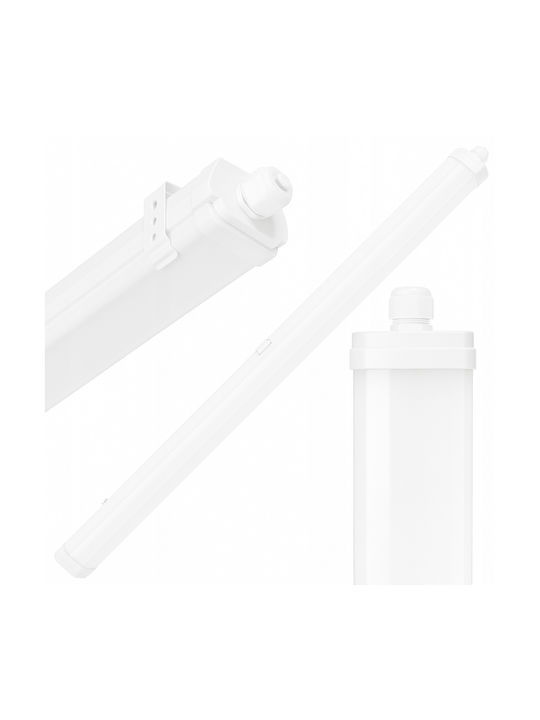 Lampă LED 60 W 4000 K 5400 Lm Tub Neon Tip Rezistent La Apă IP65 Accesorii De Montare Incluse 120 Cm Albă