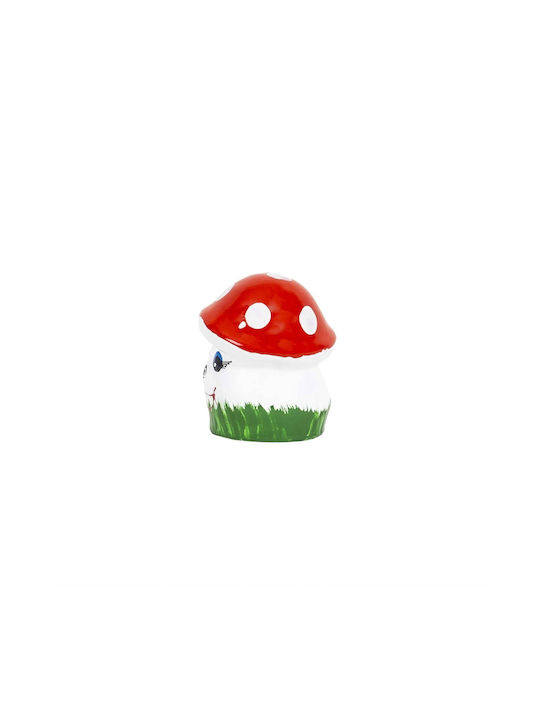 Ciupercă Ceramică Mini Decorativă Pentru Grădină Înălțime 10cm Lățime 8cm Ext 10152