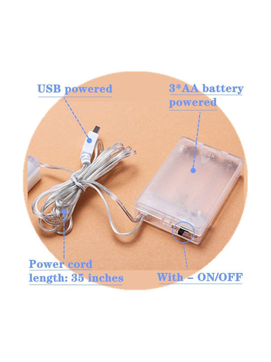 Led Decorative Lamp Neon Love Model Violet Light Battery Usb Cable Powered 34.5 X 13 Cm