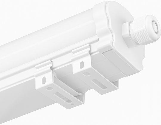 Led Lamp 60 W 4000 K 5400 Lm Neon Tube Type Waterproof Ip65 Mounting Accessories Included 120 Cm White