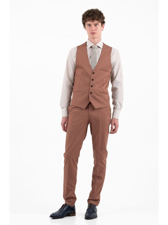 Summer Men's Suit Cinnamon