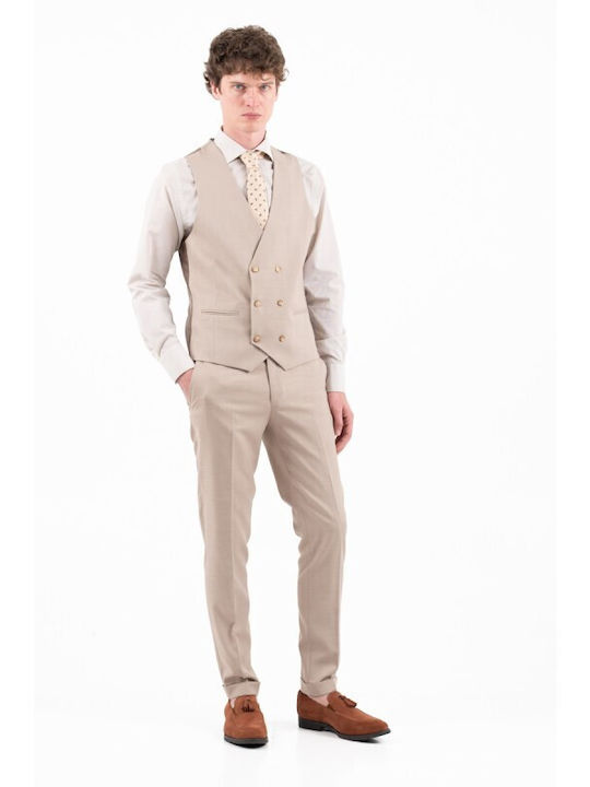 Summer Men's Suit Brown