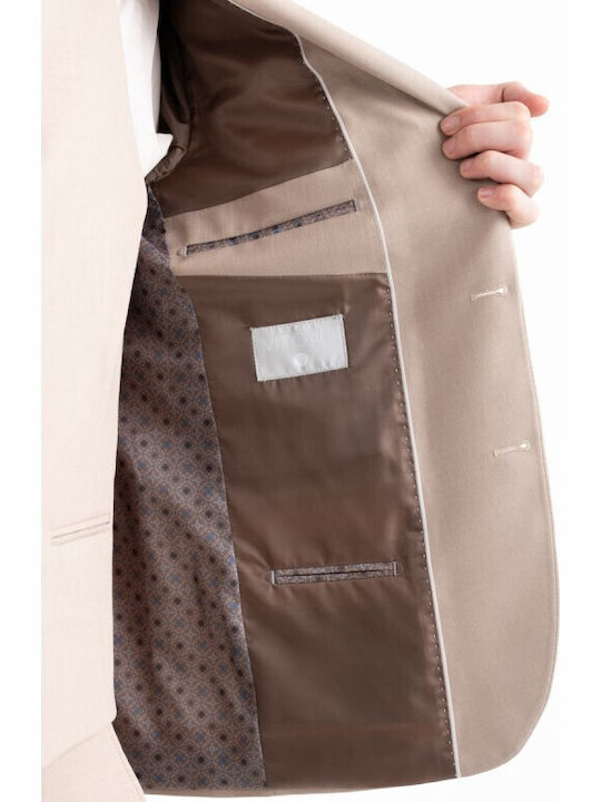 Summer Men's Suit Brown