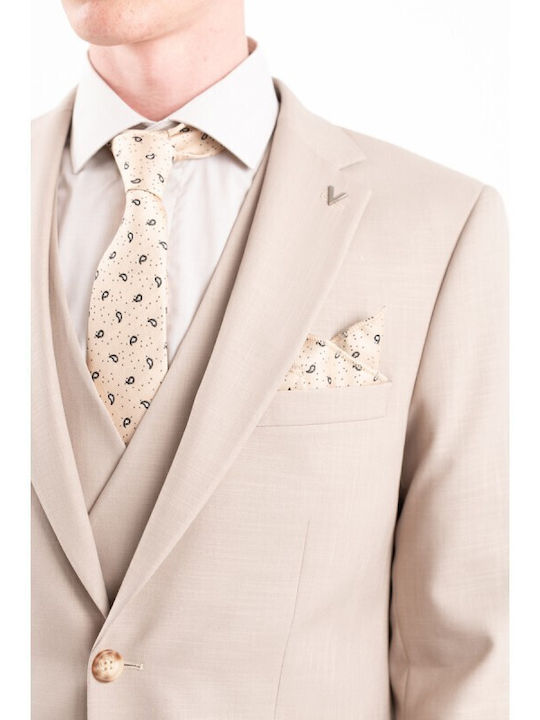 Summer Men's Suit Brown