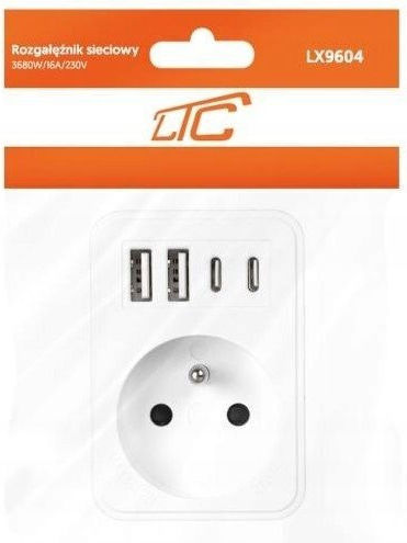 LTC Bandă de Alimentare cu USB-A și 2 USB-C