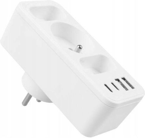 LTC Πολύπριζο με USB-A και 2 USB-C