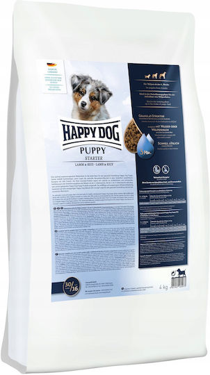 Happy Dog 4kg Ξηρά Τροφή για Κουτάβια με Αρνί και Ρύζι