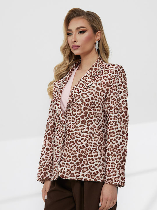 RichgirlBoudoir Women's Blazer Animal Print