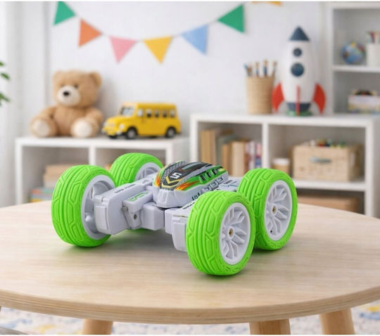 Lean Toys Fernsteuerbares 360° RC Fahrzeug Stunt Grünes Auto