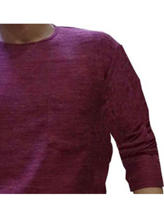 Long Sleeve Blouse Burgundy