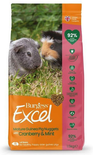 Burgess Excel Mature Guinea Pig Cranberry Mint 1.5kg