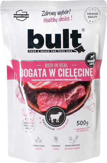 Bult Wet Dog Food in Pouches with Beef 500gr