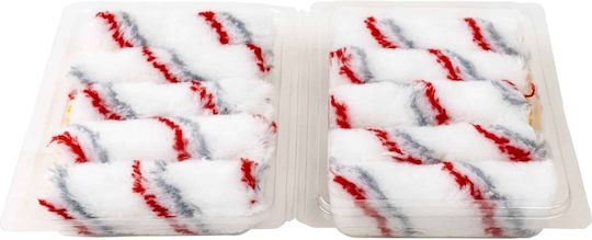 Set 10 Kleine Farbroller Ersatzrollen Fleece 10cm 750