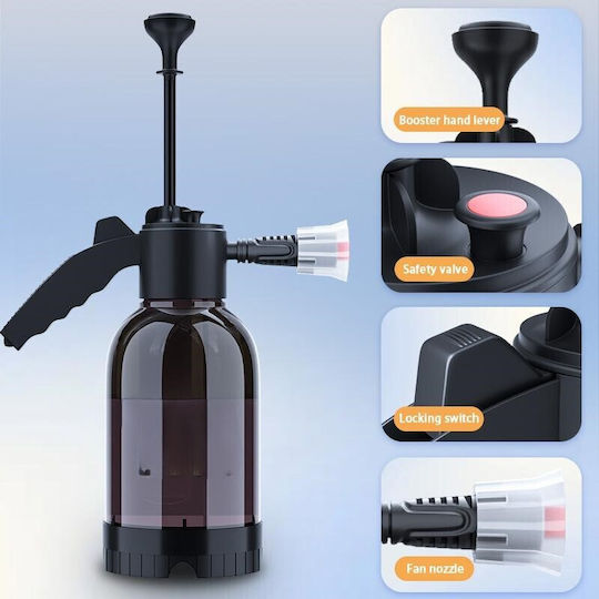 Pulverizator cu Presiune cu Capacitate de 2l în Culoare Neagră