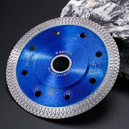 Diamond Schleifscheibe Zola Keramikfliesen Gresie Sinterscheibe Durchmesser 125 Mm 12200 Rpm Blau