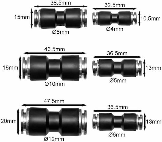 Rchang W14868 Quick Link Fitting Set 6 Pieces