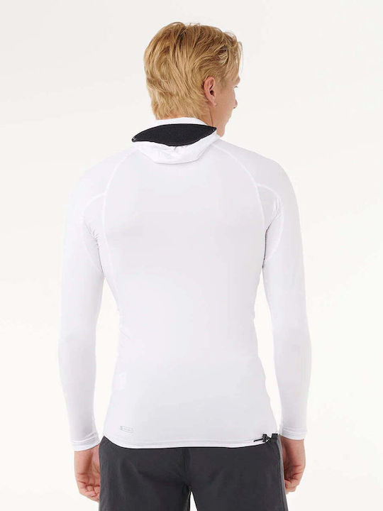 Rip Curl UPF 50 Ανδρική Μακρυμάνικη Αντηλιακή Μπλούζα Λευκή