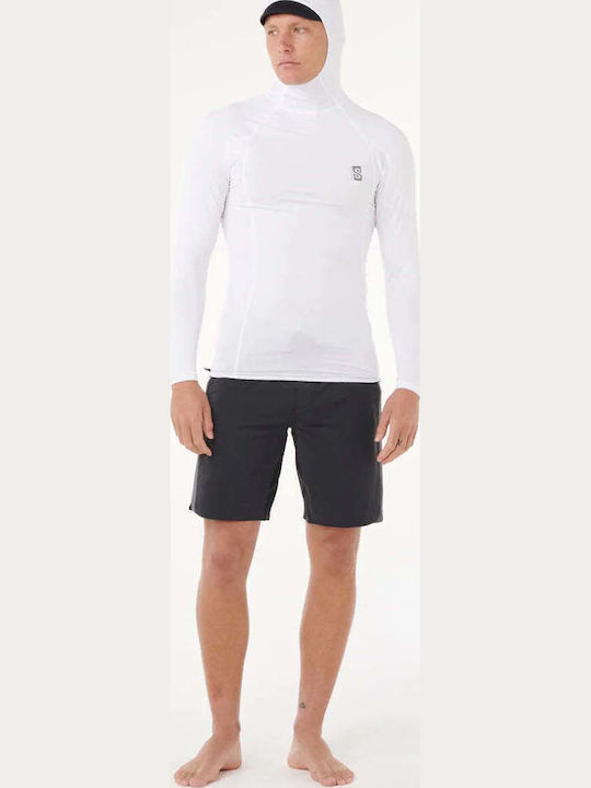 Rip Curl UPF 50 Ανδρική Μακρυμάνικη Αντηλιακή Μπλούζα Λευκή