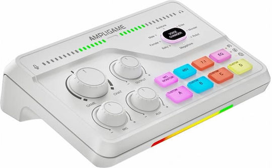 Fifine Stream Audio Controller mixer SC8W RGB για PC