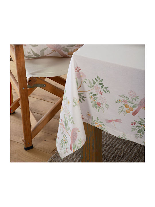 Nef-Nef Homeware Baumwoll-Τischdecke Dreamel Ecru 140x140cm