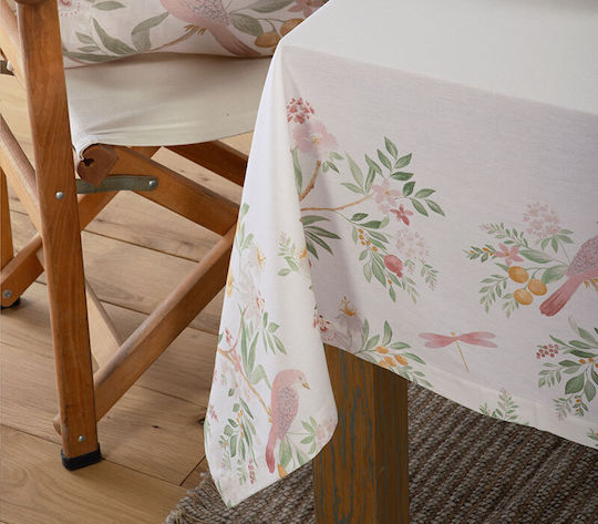 Nef-Nef Homeware Cotton Tablecloth Dreamel Ecru 140x240cm