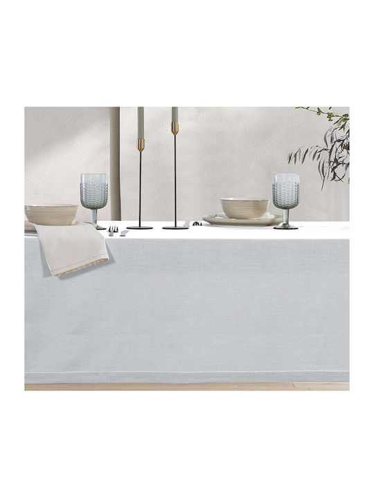Nef-Nef Homeware Τραπεζομάντηλο Βαμβακερό Steady L.grey 180x180εκ.