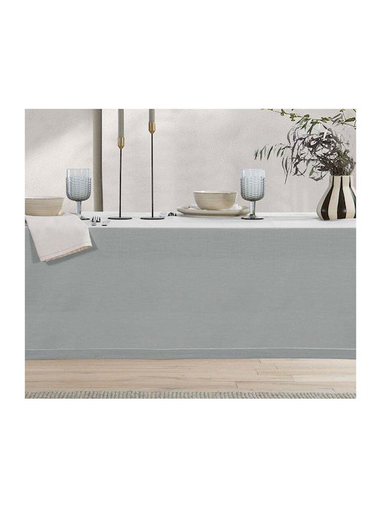 Nef-Nef Homeware Τραπεζομάντηλο Βαμβακερό Steady L.grey 180x180εκ.