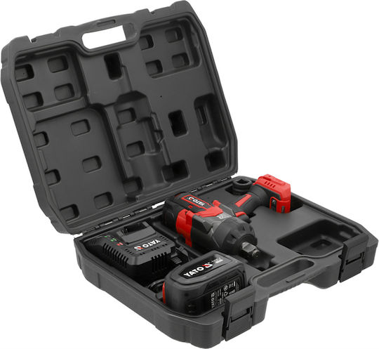 Yato YT-828073 Безчетков Гайковерт На Батерия 18V 1x6Ah с Удължител 1/2" и 3/4"