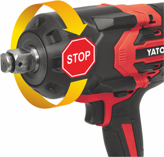 Yato YT-828073 Безчетков Гайковерт На Батерия 18V 1x6Ah с Удължител 1/2" и 3/4"