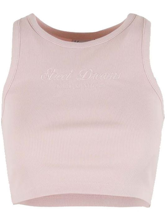 Women's Sports Crop Sleeveless Top Pink