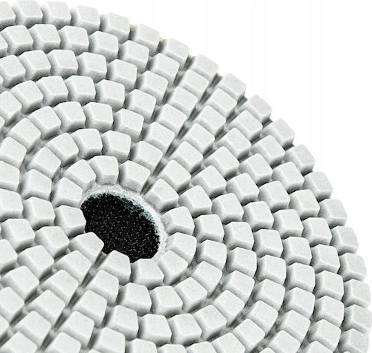 Set 10 Discuri De Șlefuire Cu Diamant Zola 80 Mm Diametru 3000 Granulație Prindere Velcro Plăci Piatra Ceramică Marmură Plăci Acoperiș Teracotă Utilizare Uscată Și Umedă Alb