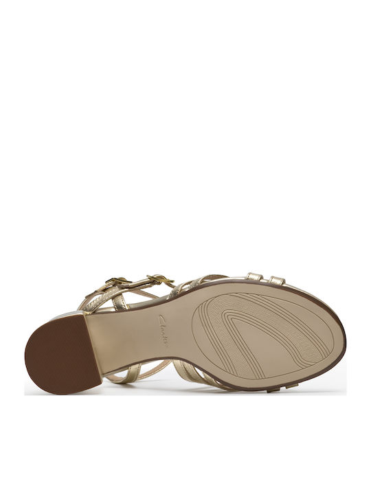 Ezoria Strap Sandals Gold