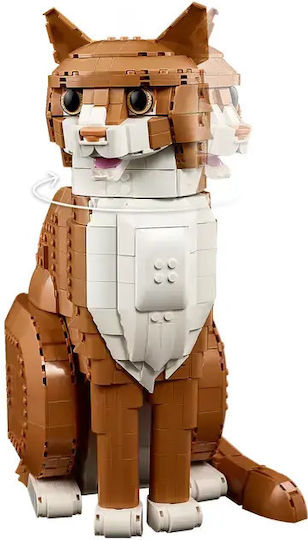 LEGO Ideas Pisică Portocalie pentru 18+ Ani 1755 Bucăți
